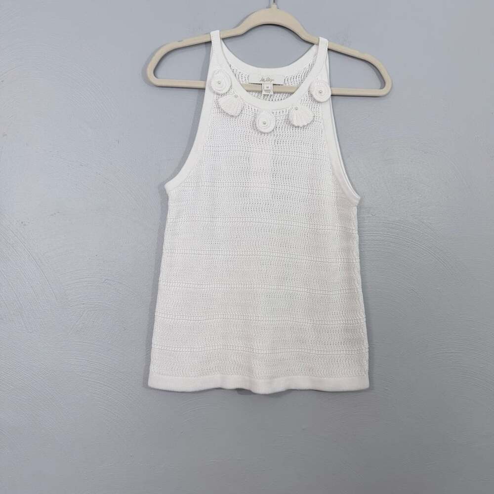 Lilly Pulitzer Emra Sweater Tank Size M White Knit Shell